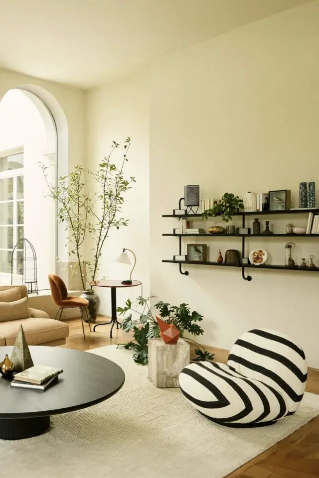 Fauteuil rembourré Pacha tissu / Pierre Paulin - Réédition 1975