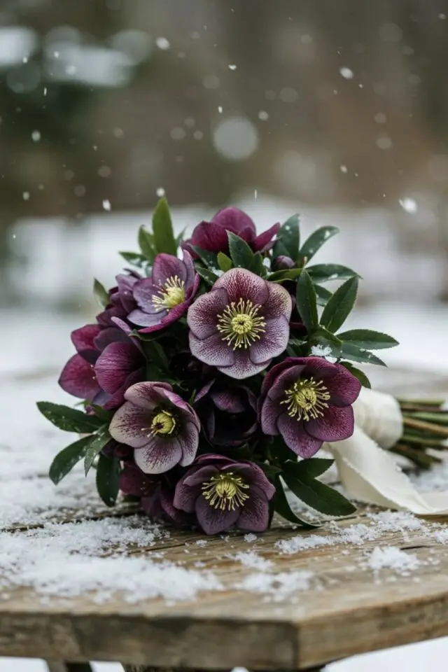 fleur de saison février Saint Valentin Héllebore élégante et toxique 