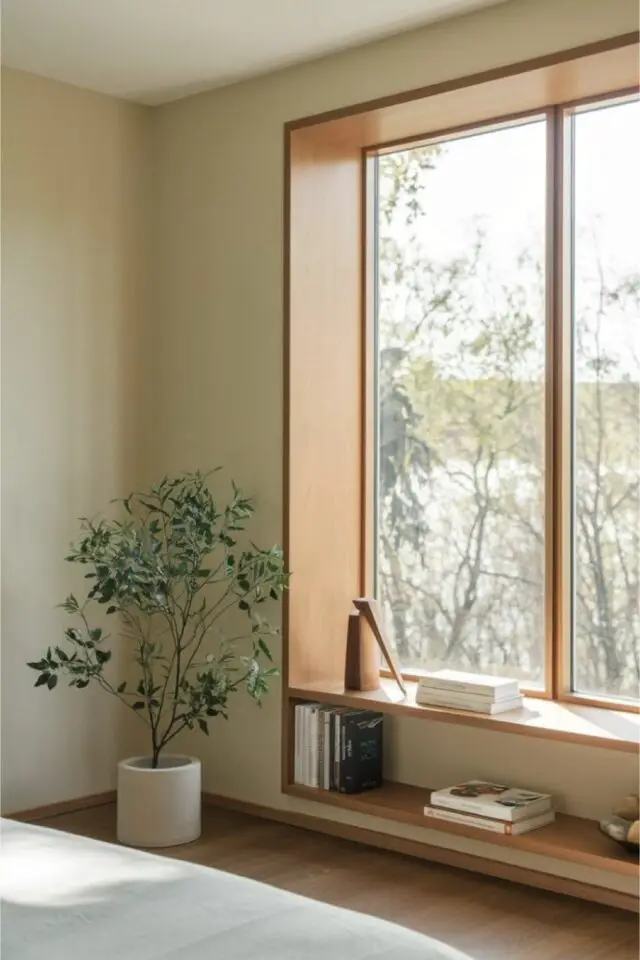 rénovation changement fenêtre esthétique moderne épuré effer bois grandes vitres double-vitrage 