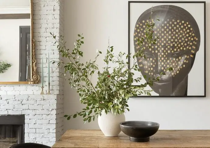 salle à manger tableau mur décoration murale contemporaine et moderne