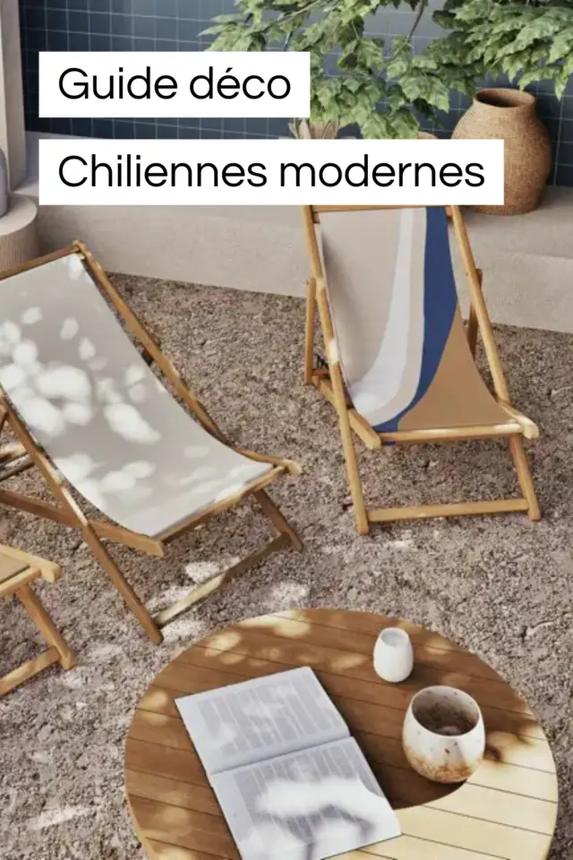 chilienne assises pliantes modernes Guide déco petite terrasse et balcon 