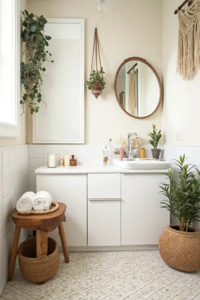 home staging salle de bain changer meuble vasque pour un modèle neutre et moderne 