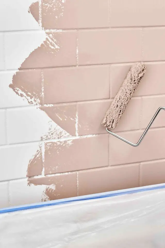 peinture crédence carrelage cuisine exemple relooking déco bricolage pas cher 