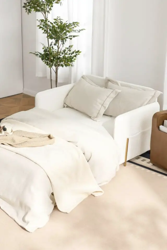 quel couchage pour la chambre d'amis solution canapé lit moderne à déplier 