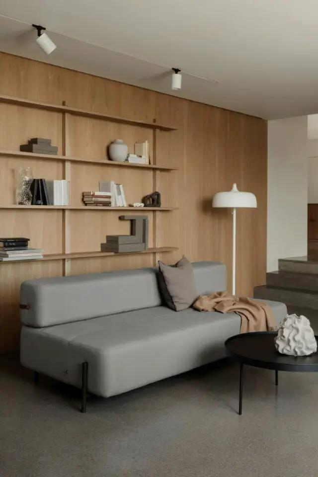 aménagement bureau chambre d'amis banquette canapé clic-clac haut de gamme 