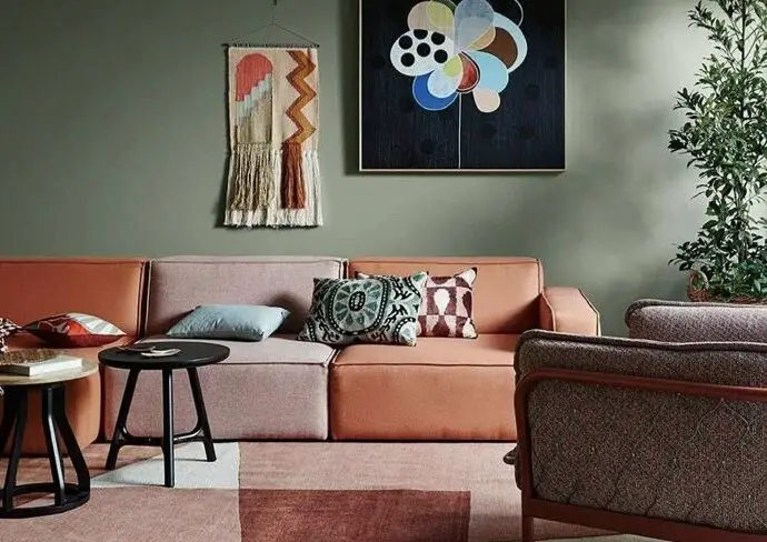 décoration terracotta et vert moderne ambiance earthy maison