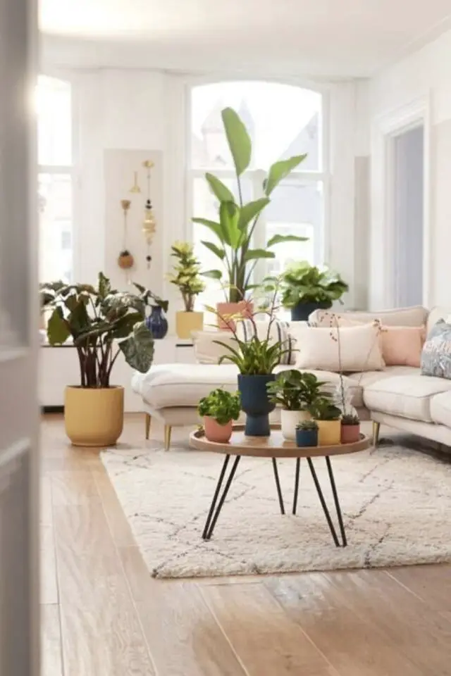 créer une ambiance plus slow dans le salon grâce aux plantes 