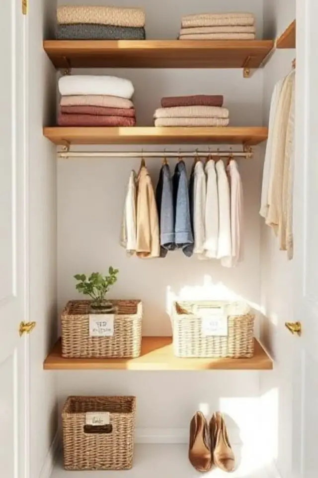 gain de place chambre parentale utiliser renfoncement entre deux portes pour créer une penderie 