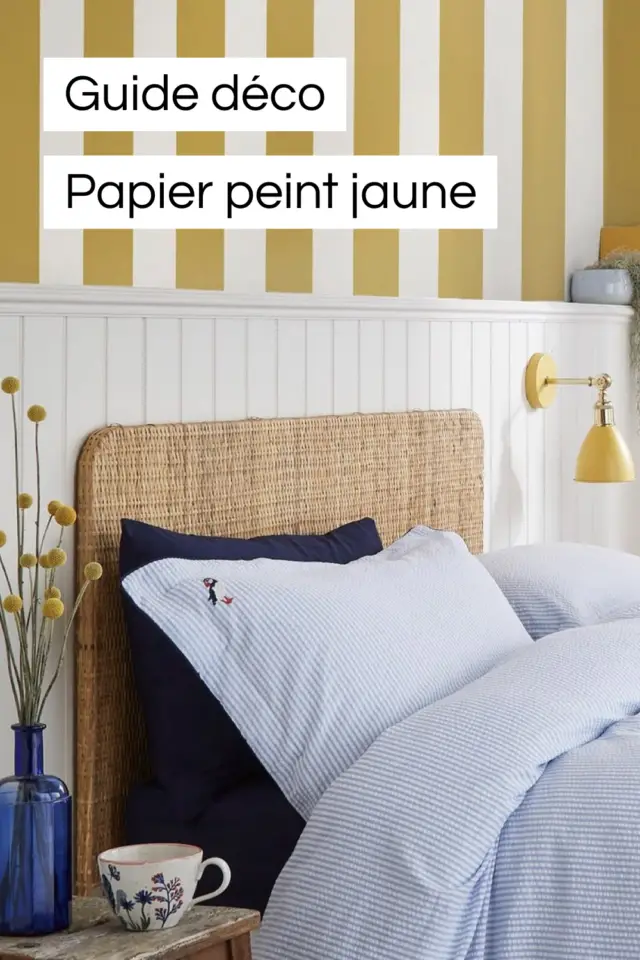 guide déco bricolage sélection papier peint couleur jaune 