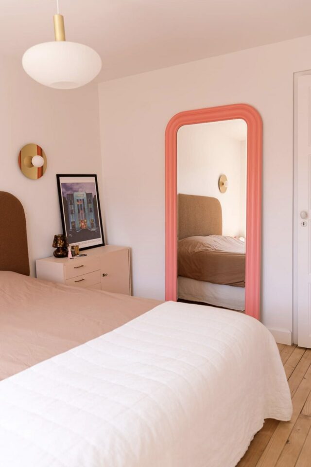 miroir moderne et coloré grand format décoration chambre parentale moderne miroir moderne et coloré grand format décoration chambre parentale moderne