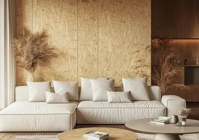mur cloison OSB idée architecture intérieure maison