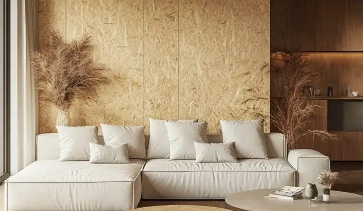 mur cloison OSB idée architecture intérieure maison