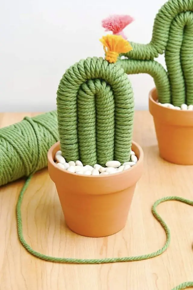 créer une plante verte cactus bricolage déco à fabriquer en été activité adulte macramé créer une plante verte cactus bricolage déco à fabriquer en été activité adulte macramé
