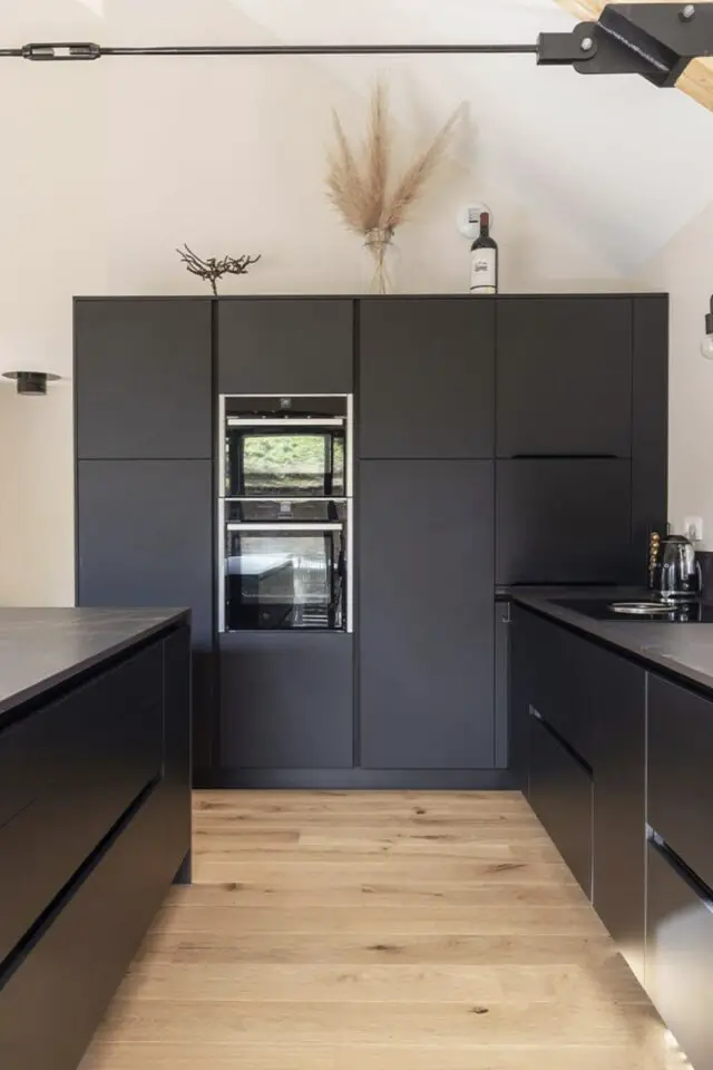 cuisine ouverte moderne couleur tendance 2026 noir mate cuisine ouverte moderne couleur tendance 2026 noir mate