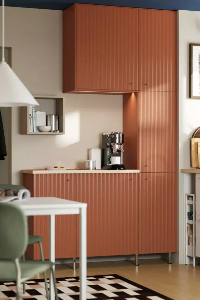 cuisine colorée tendance 2026 terracotta façade texturée IKEA cuisine colorée tendance 2026 terracotta façade texturée IKEA