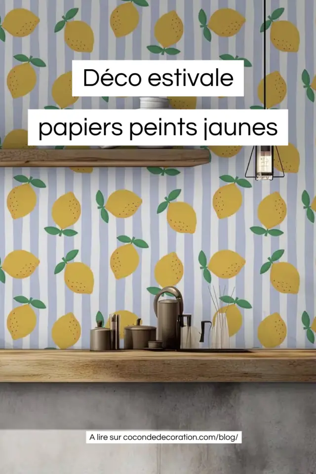 sélection de papiers peints jaunes pour une déco qui sent bon l'été sélection de papiers peints jaunes pour une déco qui sent bon l'été