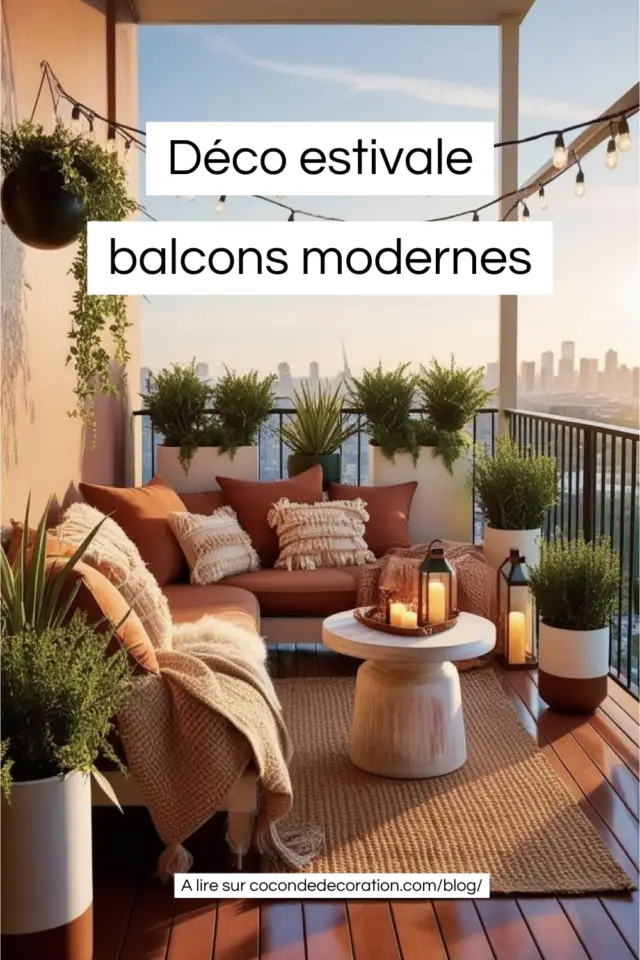 Décoration d'été idée appartement balcons modernes Décoration d'été idée appartement balcons modernes