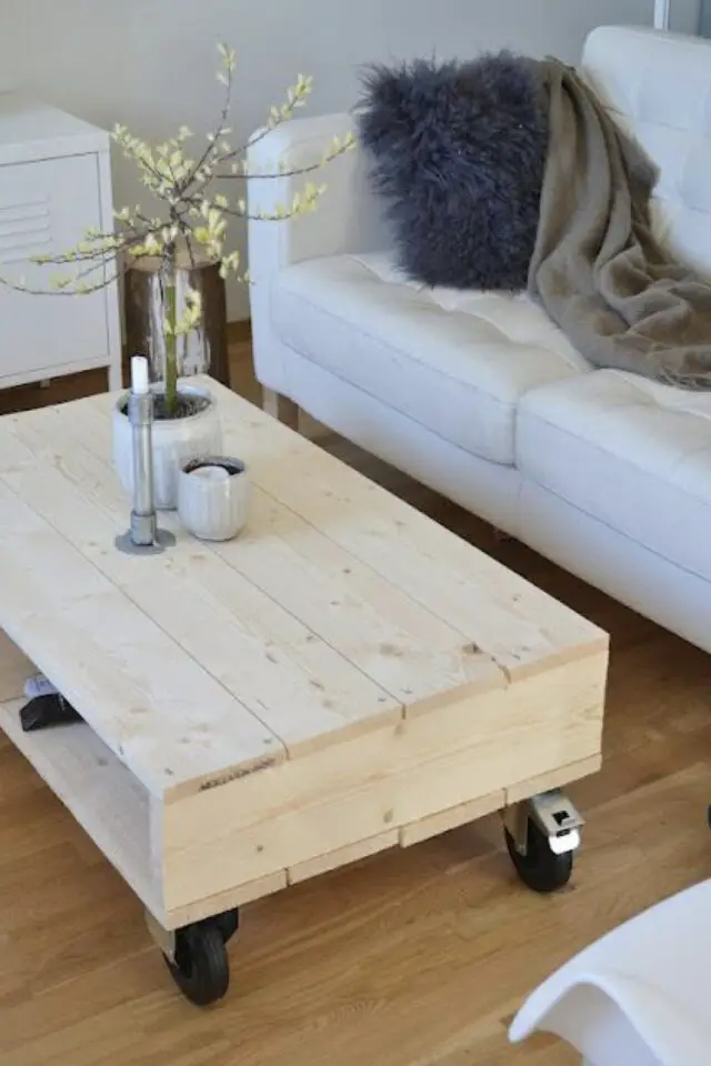 créer une table basse à partir de palettes diy et vidéos explicatives étape par étape 