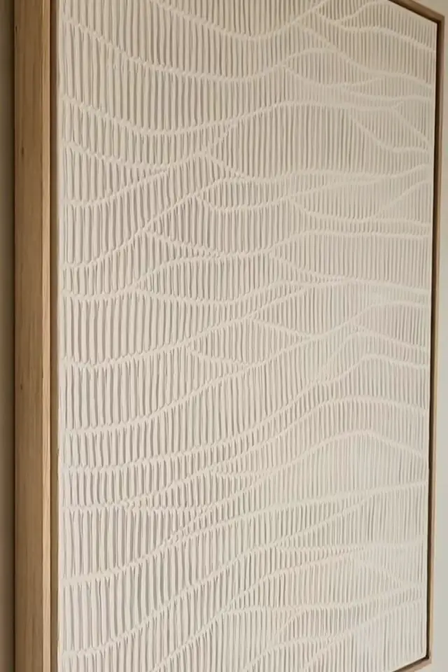 effet texture toile à faire soi-même bricolage décoration intérieure DIY 