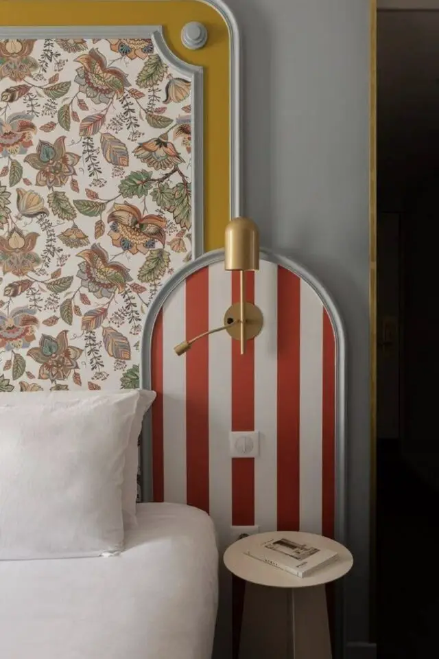 décoration chambre DIY papier peint moulure applique murale couleur motif idée originale bricolage déco 
