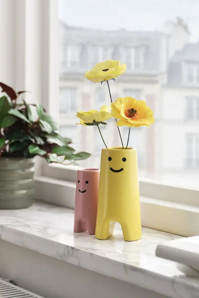 vase jaune FRÖVÄXT ludique smiley nouvelle collection IKEA vase jaune FRÖVÄXT ludique smiley nouvelle collection IKEA