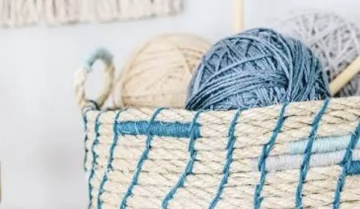 relooking panier en fibres végétale tressées vannerie DIY idées