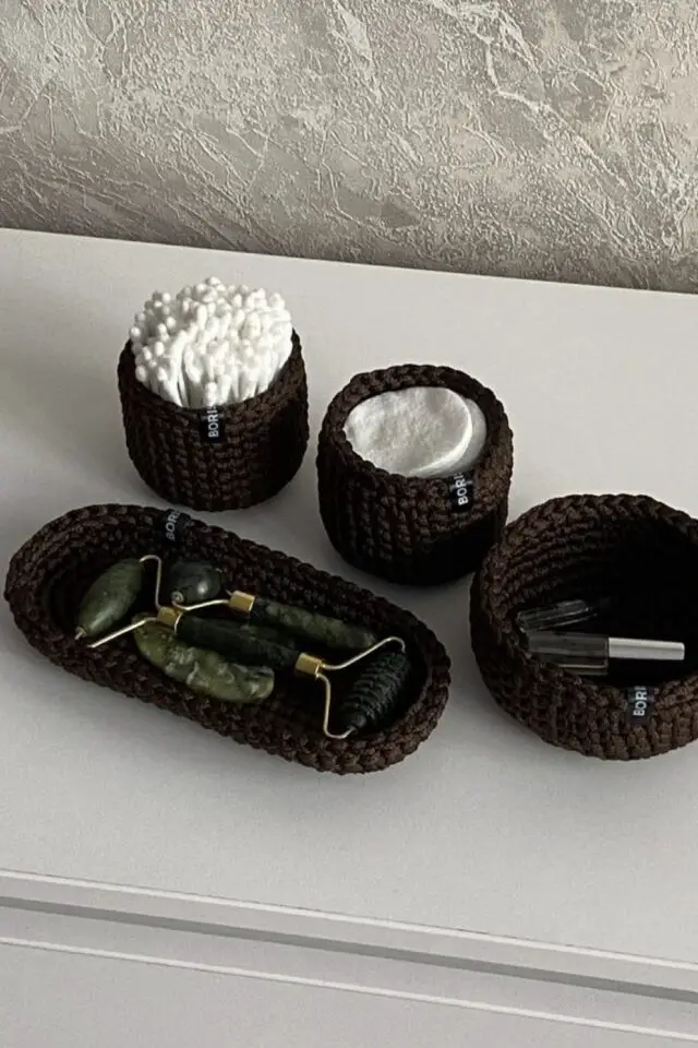 idée diy facile en crochet vide poche et petit panier à fabriquer soi-même idée diy facile en crochet vide poche et petit panier à fabriquer soi-même