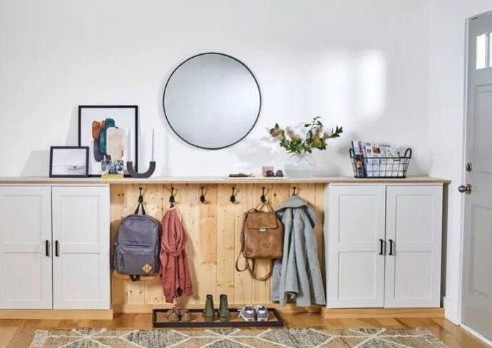 organiser entrée familiale astuce rangement mobilier et décoration