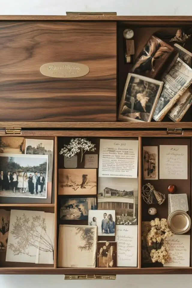 bricolage boite en bois créer une memory box exemple à copier et idée de quoi mettre dedans bricolage boite en bois créer une memory box exemple à copier et idée de quoi mettre dedans