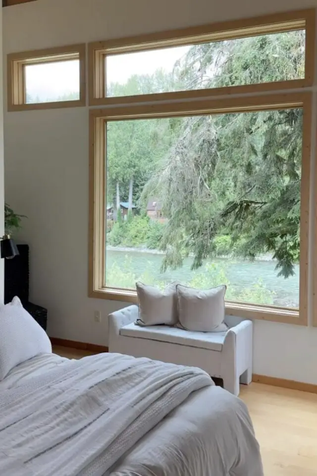 cloison architecture fenêtre à claire-voie et baie vitrée fixe chambre adulte cloison architecture fenêtre à claire-voie et baie vitrée fixe chambre adulte