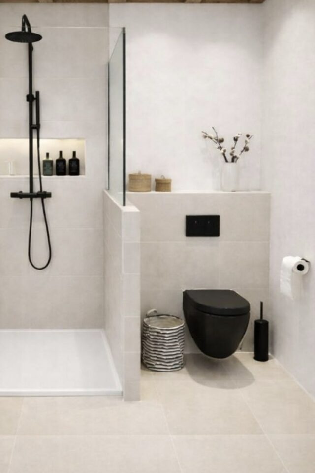 rénovation aménagement petite salle de bain toilettes séparés à côté de la douche italienne rénovation aménagement petite salle de bain toilettes séparés à côté de la douche italienne