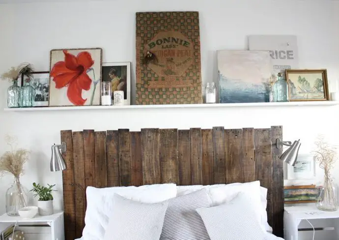 idée diy tête de lit palette décoration de chambre chaleureuse