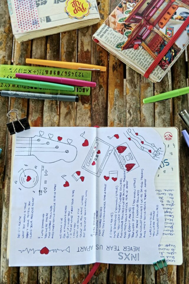 carnet de voyage n°6 loisirs créatifs parole de chanson illustration carnet de voyage n°6 loisirs créatifs parole de chanson illustration