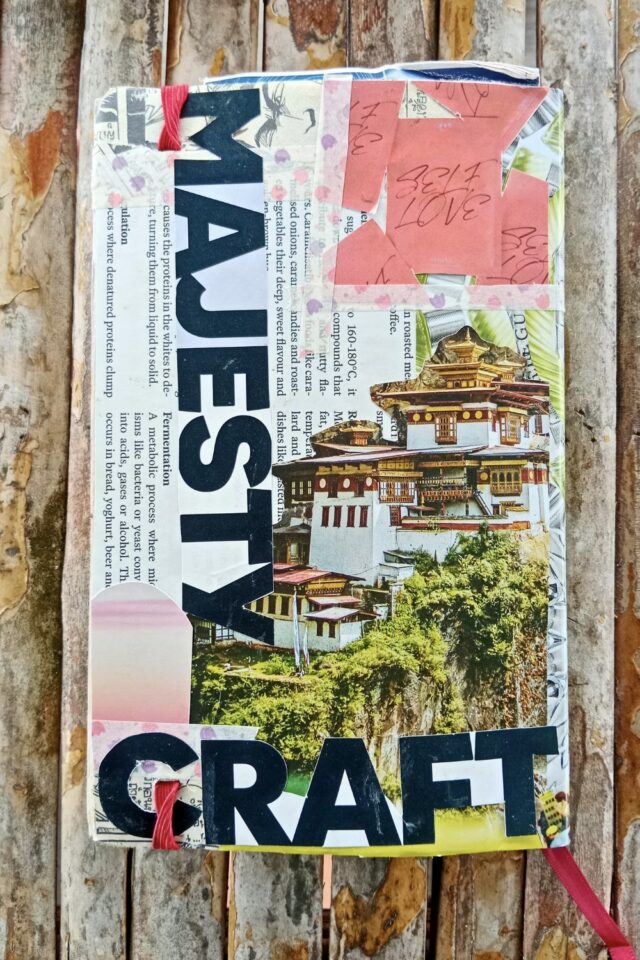 couverture journal carnet de voyage collage éclectique créatif fait maison couverture journal carnet de voyage collage éclectique créatif fait maison